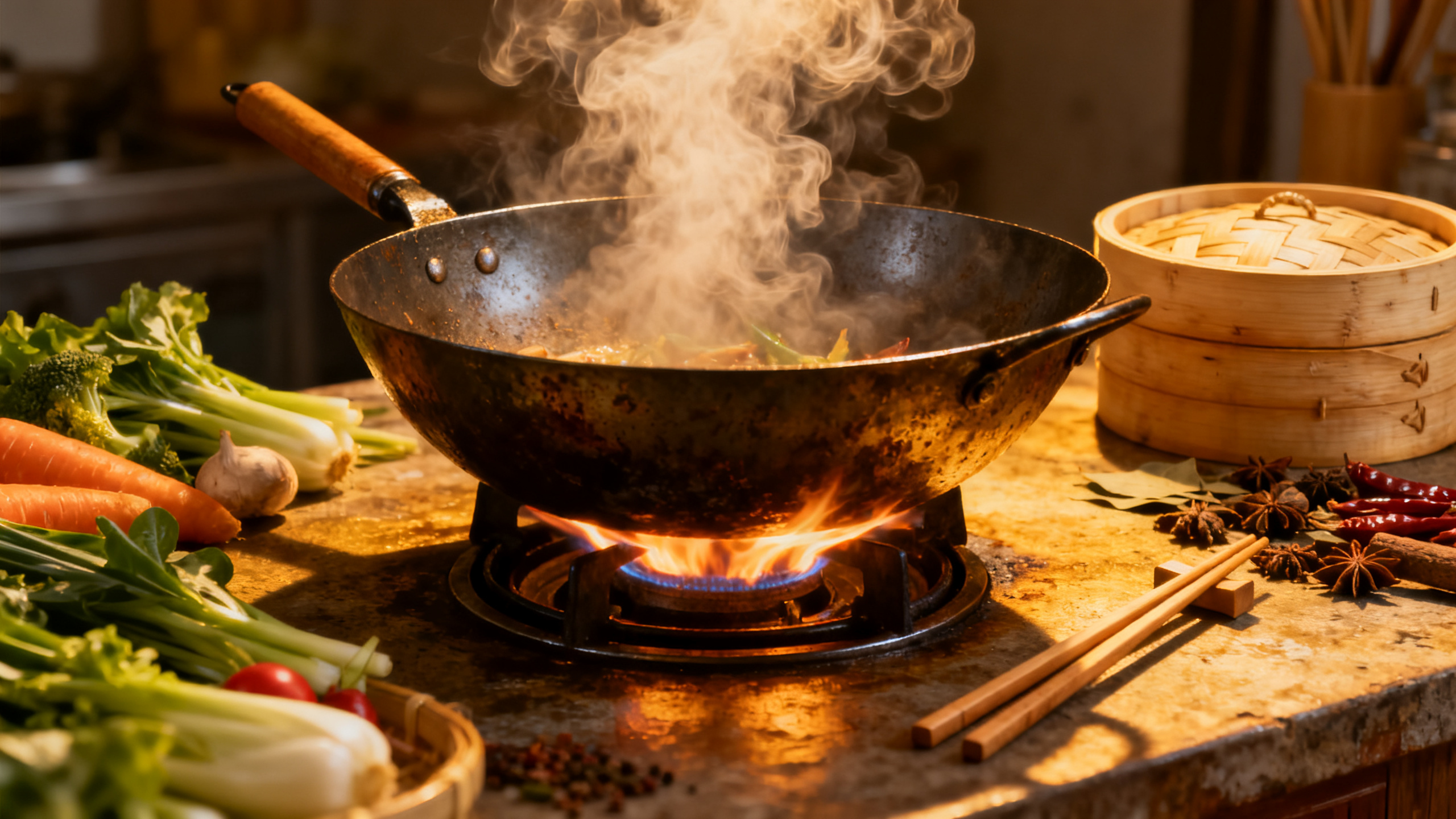 Illustration cuisine au wok FacebookWokSun