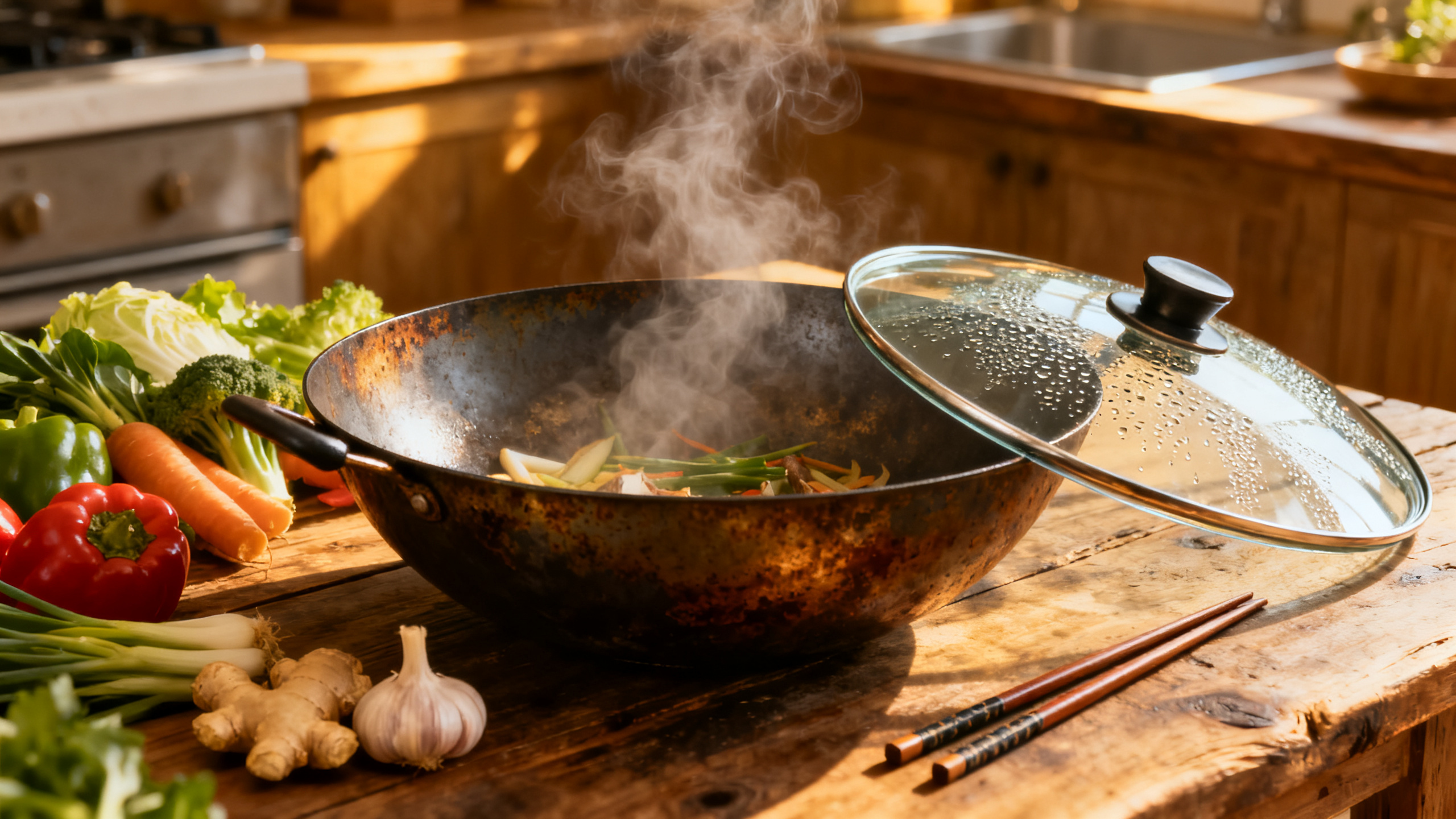 Illustration cuisine au wok FacebookWokSun