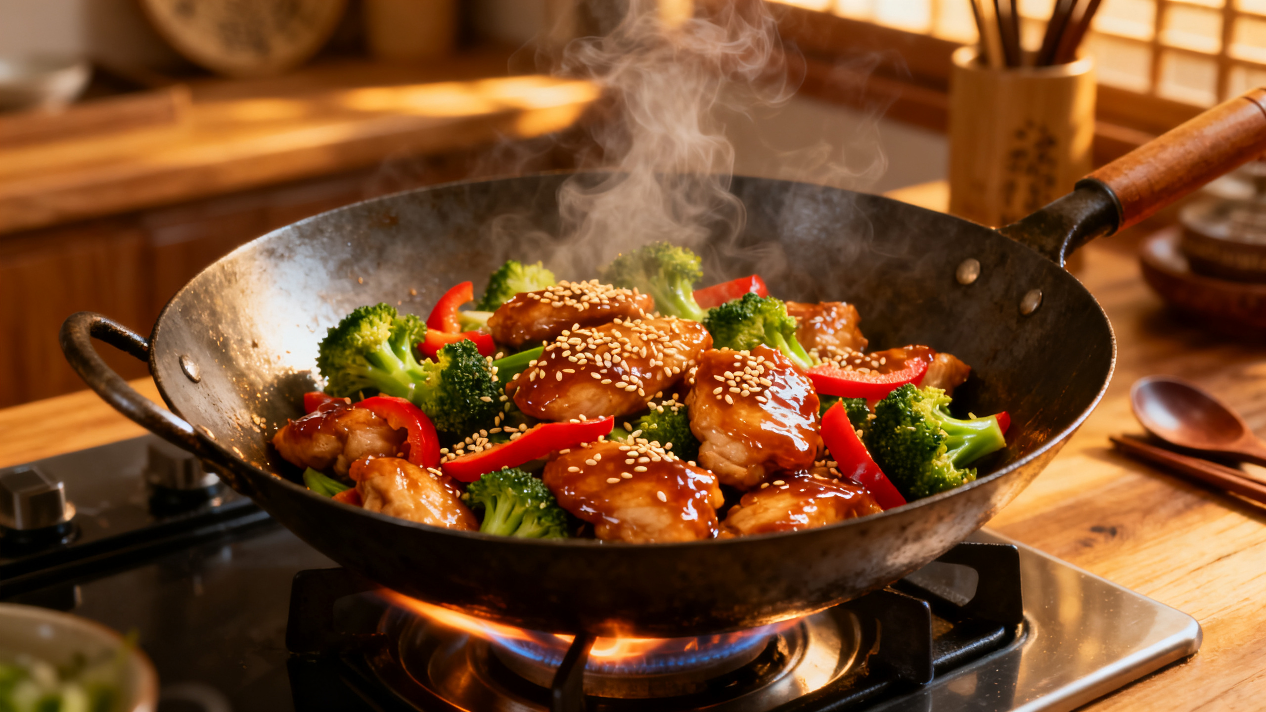 Illustration cuisine au wok FacebookWokSun